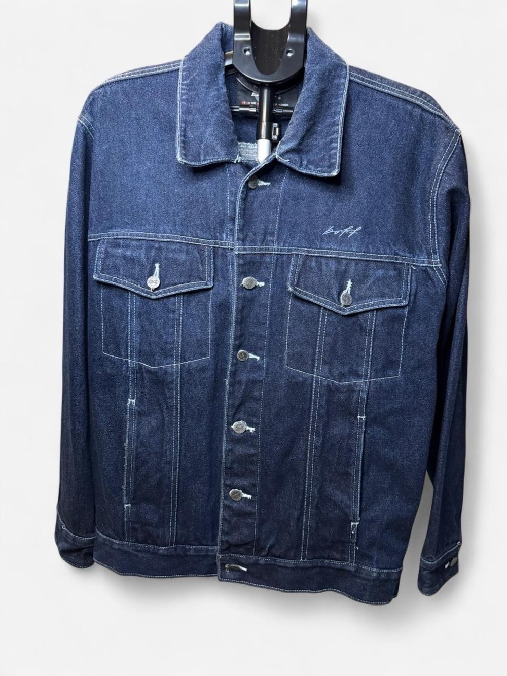 Boff Indigo Denim Jacket with Contrast Stitching